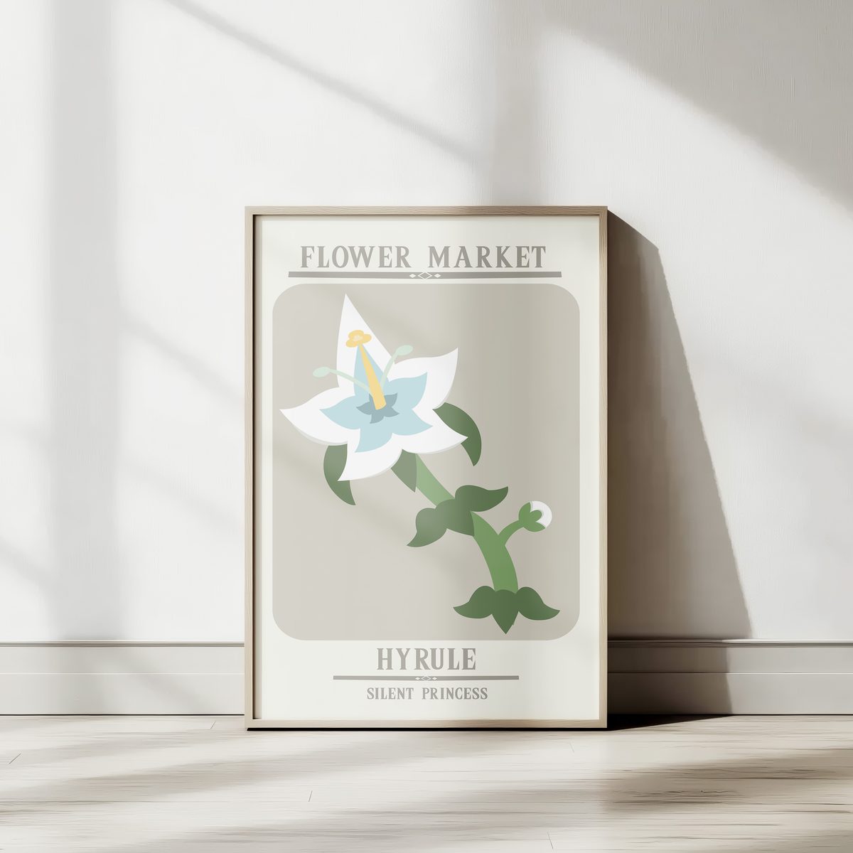 Silent Princess — Hylian Flora minimalist vector poster